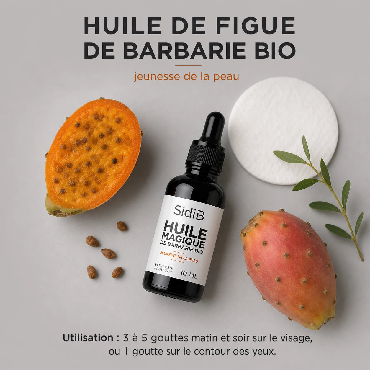 Huile de Barbarie Bio, 10 ml