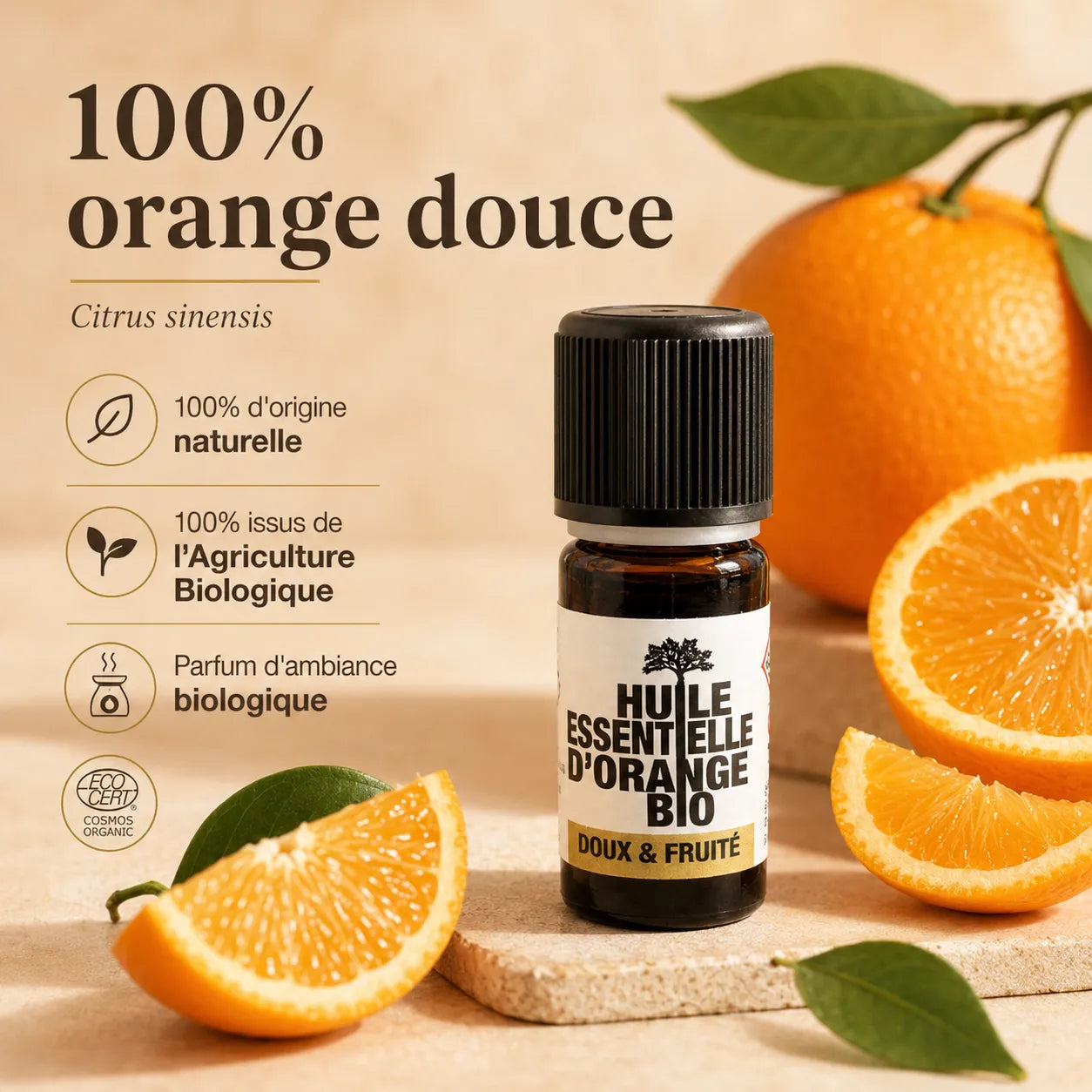 Huile Essentielle Orange Douce Bio 10 ml