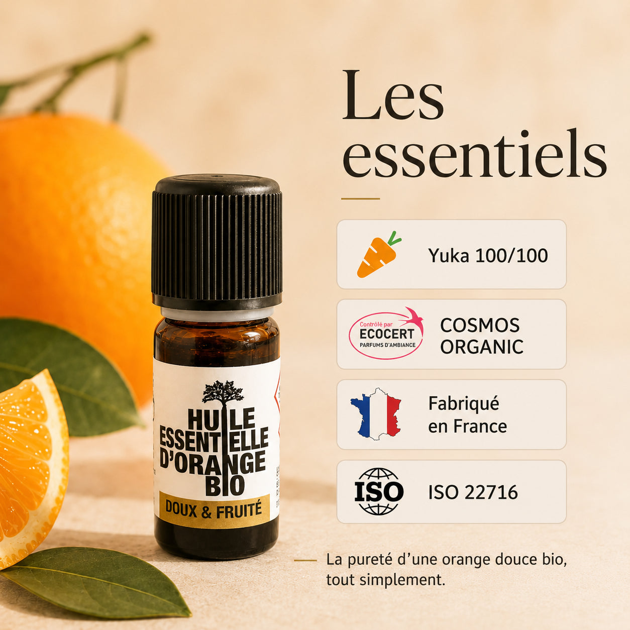 Huile Essentielle Orange Douce Bio 10 ml